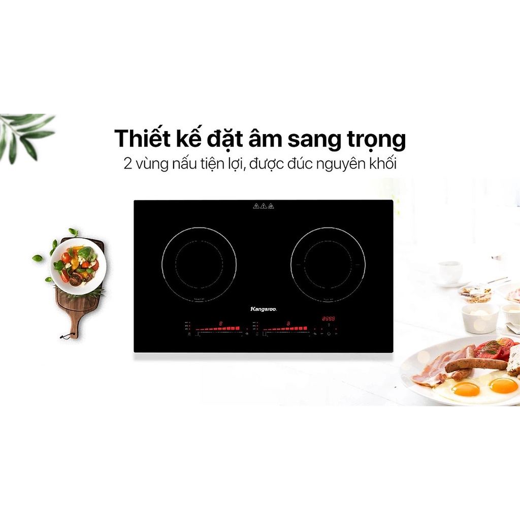 Bếp Điện Từ Đôi Thái Lan Kangaroo KG865i - Hàng Chính Hãng