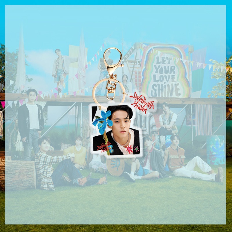 Móc Chìa Khóa Bằng Nhựa acrylic Hình Nhóm Nhạc seventeen Jonghan joshua jun hoshi the8