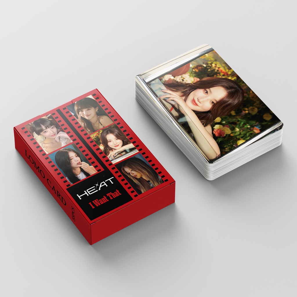 GIDLE Album Heat Photocard I-DLE I Want That Lomo Card 55pcs/box