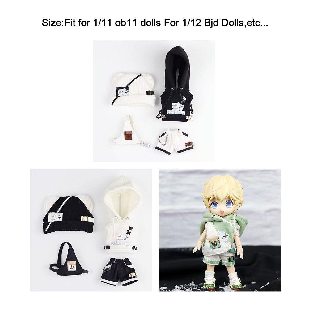 Uumir Bộ Quần Áo 2 Màu Cho Búp Bê Tỉ Lệ 1 / 11 ob11 / 12