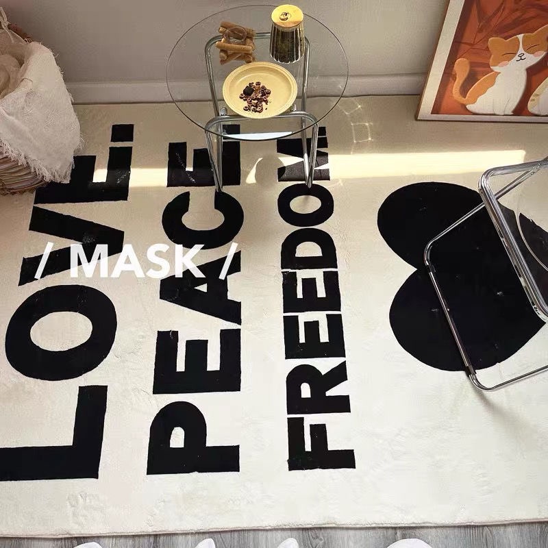 Thảm Trải Sàn Họa Tiết Kẻ Ô Màu Sắc Ấm Áp Phong Cách Pháp