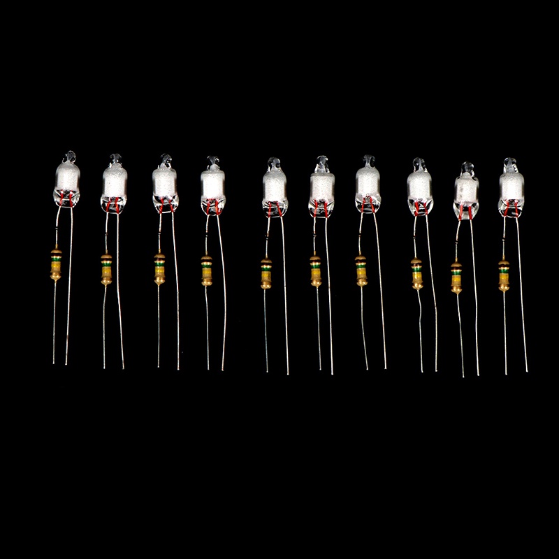Set 10 Bóng Đèn neon 4 * 10mm 5 * 13mm 220v Đa Dụng Chất Lượng Cao