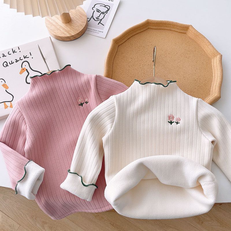 ❤Áo Lót Lông Cừu Dày Dặn Phong Cách Phương Tây Thời Trang Mùa Đông 2023 Cho Bé Gái
