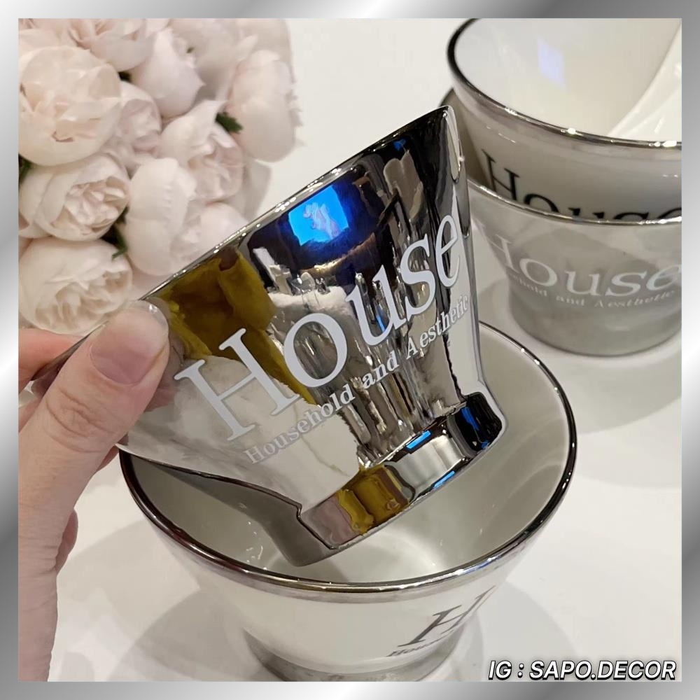 Bát sứ ăn cơm họa tiết đơn giản sang trọng - SP 40