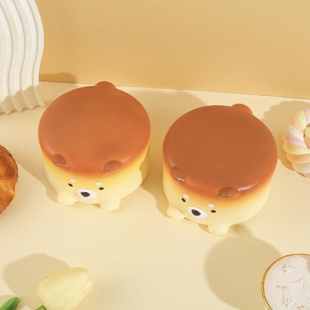 Mmluck Đồ Chơi Xốp Squishy Giảm Stress Hình Miếng Phô Mai Cún Ăn Bánh Kem Dễ Thương Cho Bé
