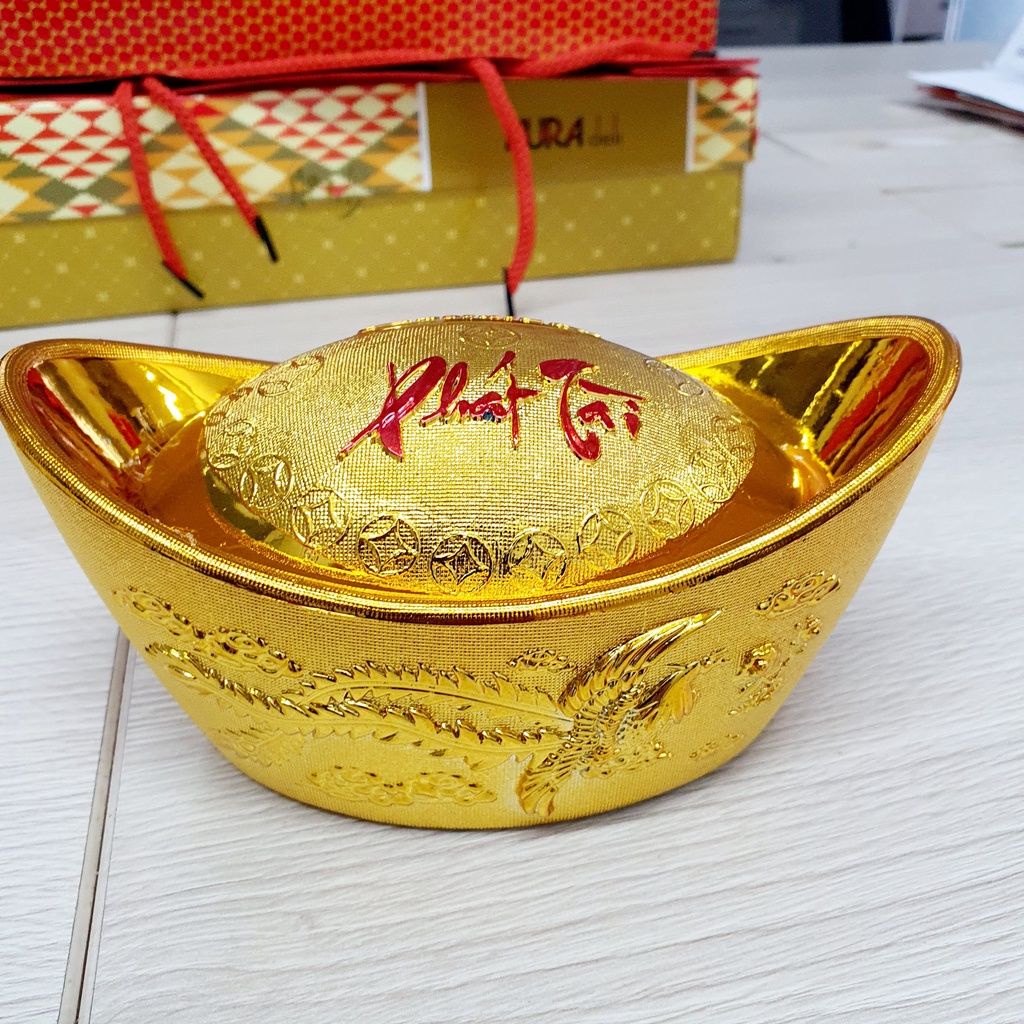 Kẹo Phát Tài hình Thỏi Vàng 68g Bibica Quà Tết, Gói Quà Tết Shopbethienkim