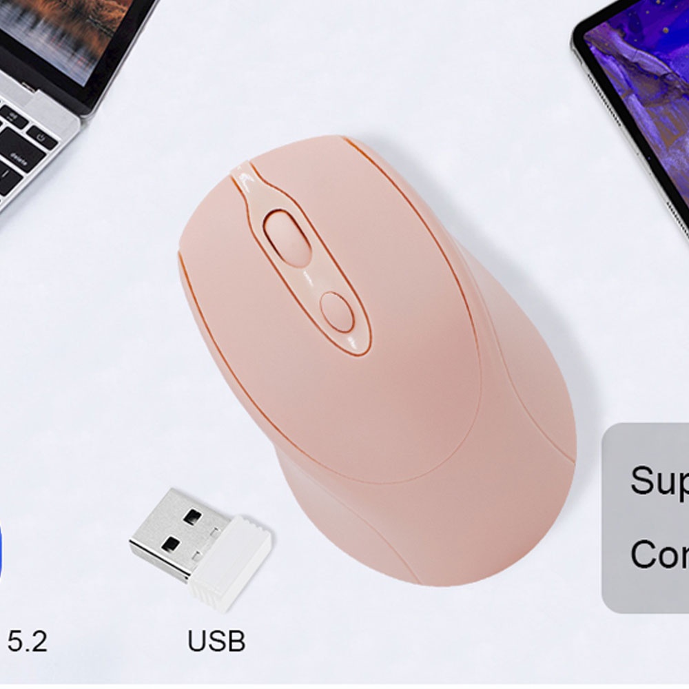 Chuột bluetooth Không Dây Hai Chế Độ Im Lặng Cho ipad macbook pro pc laptops tablet