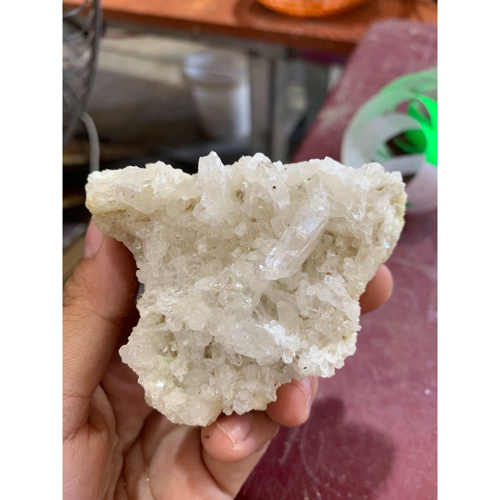 Đá thạch anh trắng nguyên bản thô dùng trang trí nhà cửa thanh tẩy năng lượng