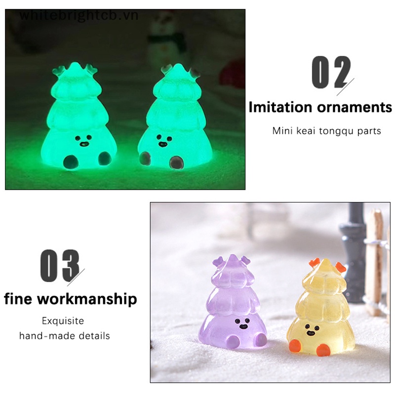 1 Mô Hình Cây Thông Giáng Sinh mini Bằng Nhựa resin Trang Trí Tiểu Cảnh