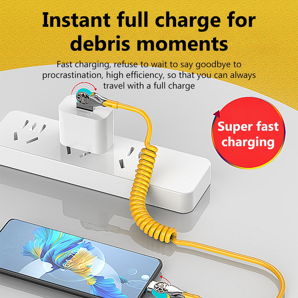 180° Dây Cáp Sạc Nhanh Xoay Được Cho xiaomi huawei sam ip 15