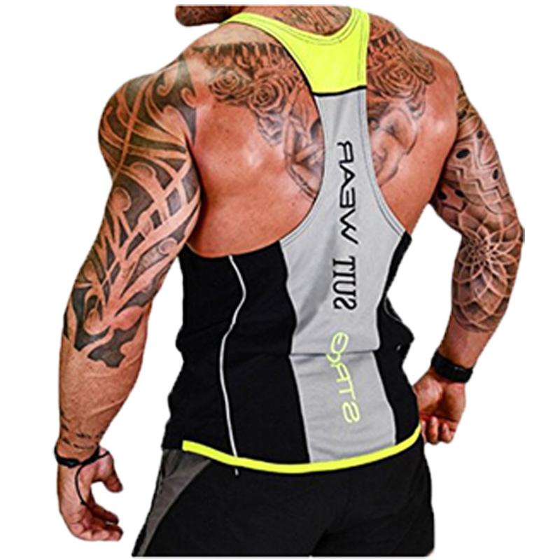 Áo Thun Thể Thao Sát Nách Co Giãn Thoáng Khí Hợp Thời Trang Cho Nam