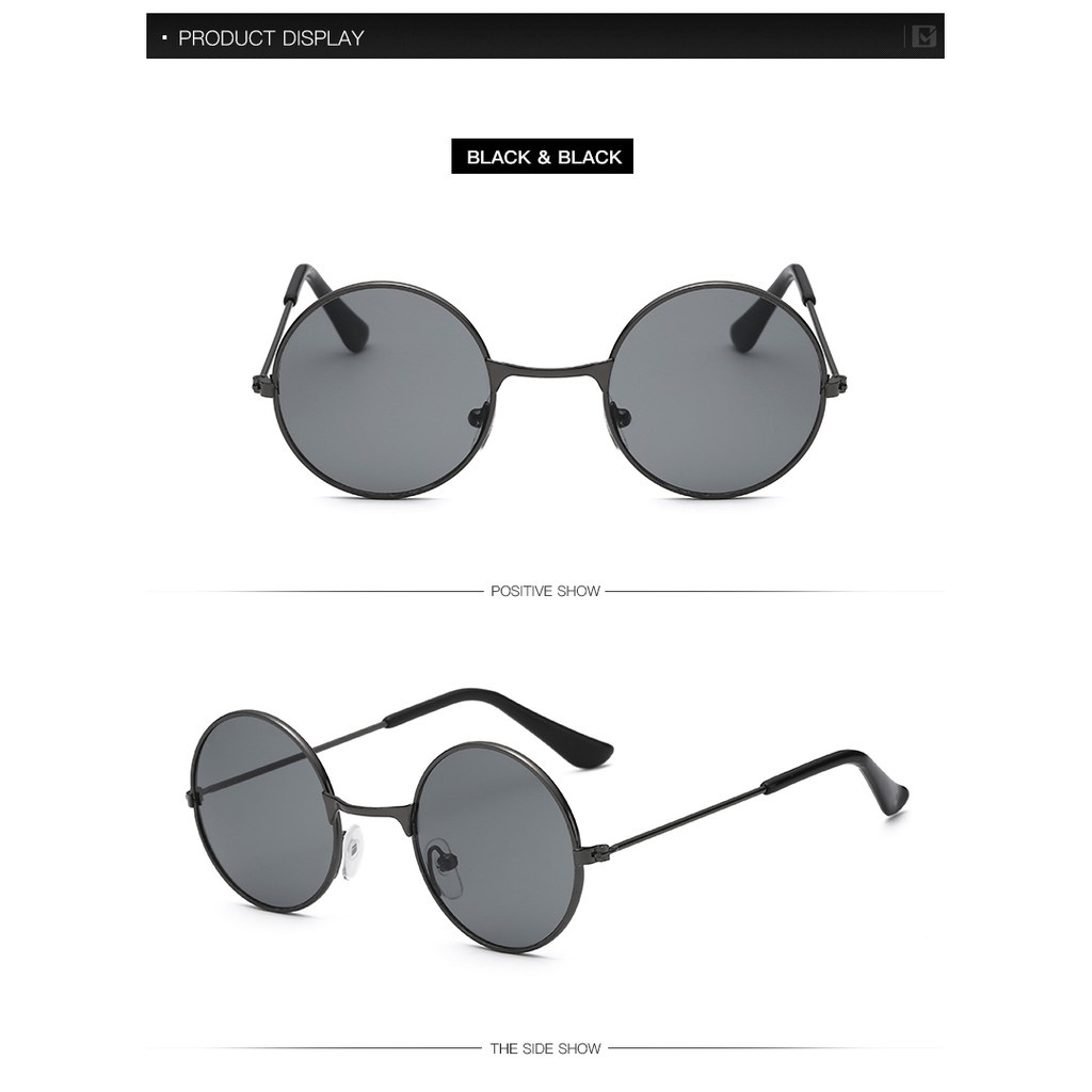 Kính mát tròng tròn chống tia UV400 thời trang cho bé