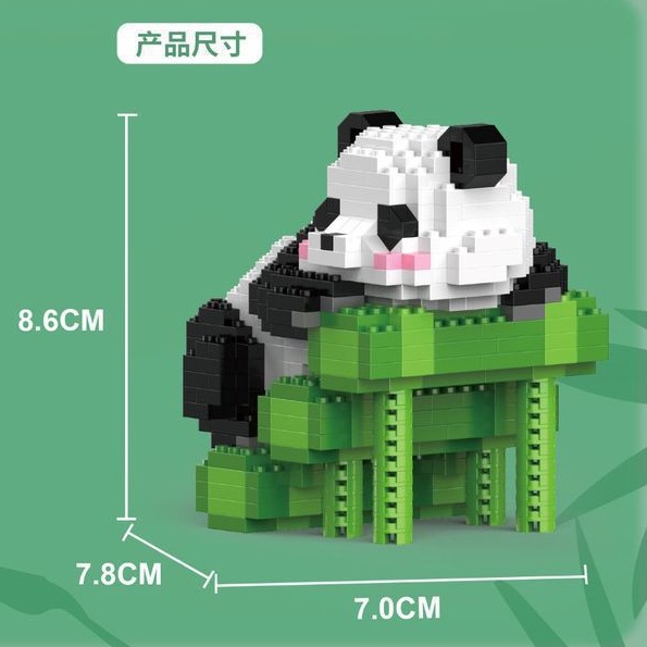 Lego Bộ Đồ Chơi Lắp Ráp Mô Hình Gấu Trúc Hoa lan Dành Cho Trẻ Em