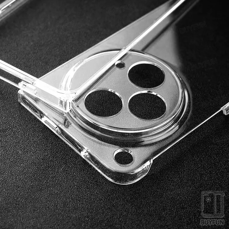 Transparent Phone Case Luxury Fashion Simple Solid Case for OPPO Find N3 5G 7.82" Shockproof Clear shell