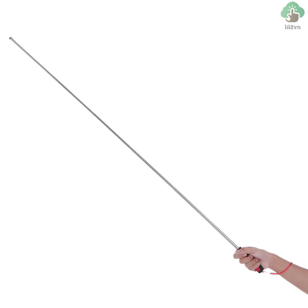 New 1.2 Meters Outdoor Flagpole Stainless Steel Telescopic Flag Pole for Teachers' Teaching Pointer Tour Guide Banner 47