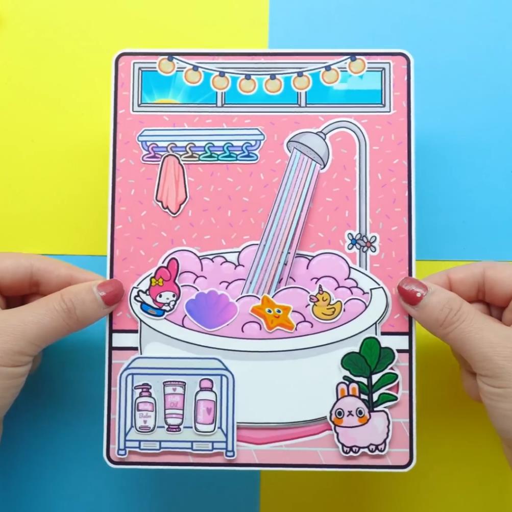 Học liệu bóc dán búp bê thay đồ cho công chúa tocaboca h31 Zin Càu Vòng