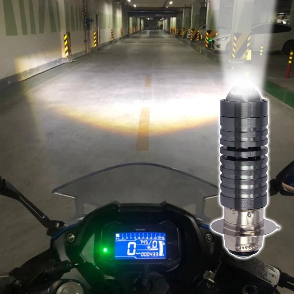 Đèn Pha led h6 12v-80v 2000lm p15d h6 px15d Hai Màu Chuyên Dụng Cho Xe Mô Tô