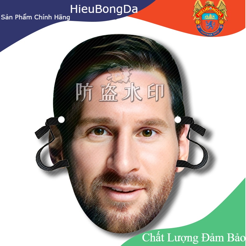 Mặt nạ Messi Ronaldo Neymar Mbappe , Kevin De Bruyner , Harry Kane dành cho fan hâm mộ các siêu sao bóng đá