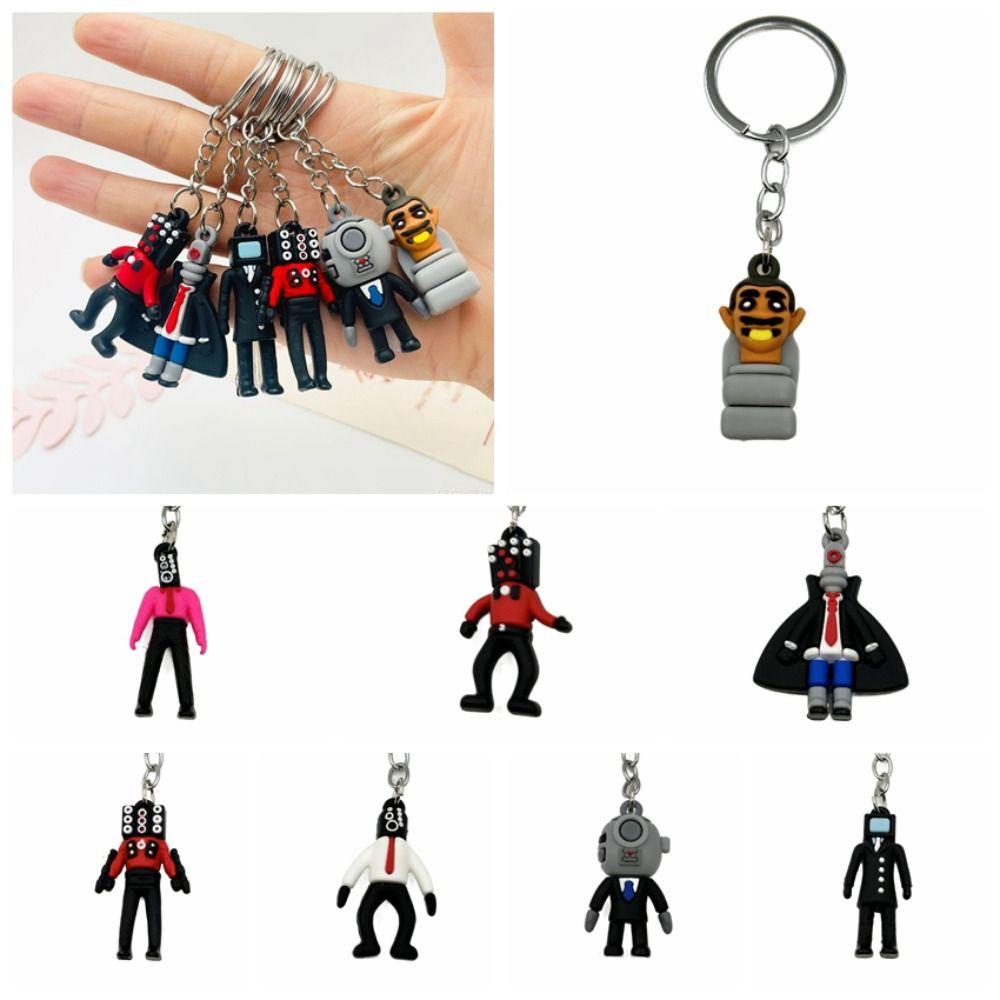 Shanhai Móc Khóa Hình Búp Bê Nam skibidi bop Camora man skibidi mini Dễ Thương