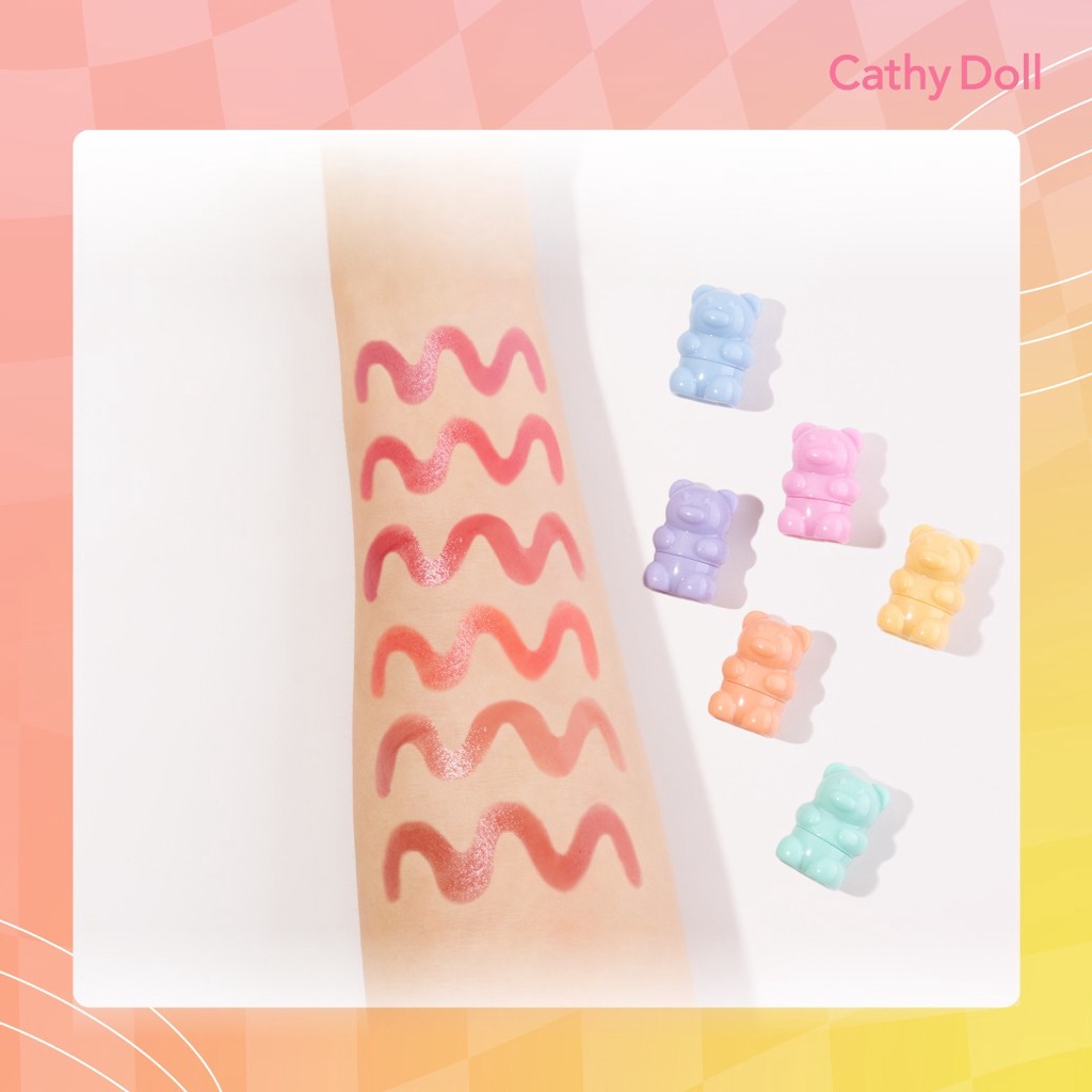 Son Dưỡng môi có màu Cathy Doll Shiny Bear Lip Moist 6 màu lựa chọn