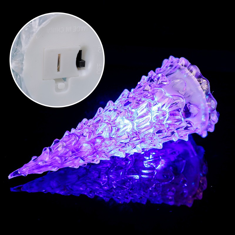 Cây Thông Giáng Sinh Bằng acrylic Có Đèn led Thay Đổi Màu Độc Đáo Trang Trí Nhà Cửa