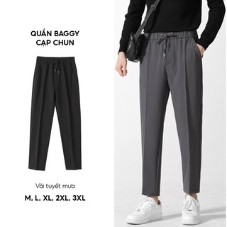 Quần âu nam co giãn LS1 có cạp chun thoải mái vận động thương hiệu ELNIDO