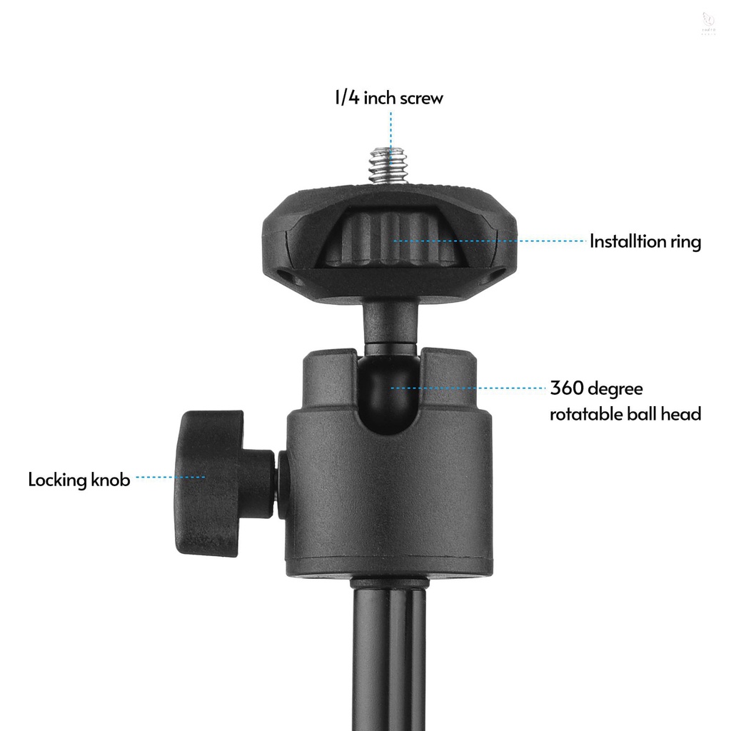K & f Chân Máy Ảnh tripod mini Gọn Nhẹ Có Thể Mở Rộng Với 4 Mức Độ Điều Chỉnh Chiều Cao Cho Điện Thoại / camera selfie
