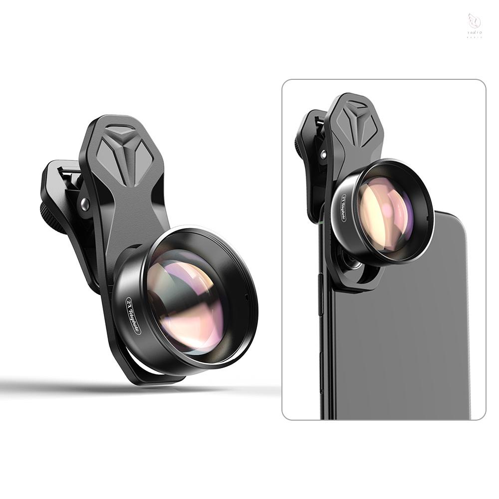 Ống kính Telephoto điện thoại K&F CONCEPT Apexel HB2X nhiều lớp 2X thích hợp cho iPhone X/Xs/8P Samsung Huawei Xiaomi