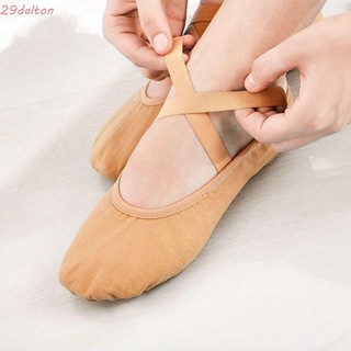 Dalton Giày Múa Ba Lê Vải canvas Phối Da Thiết Kế Đơn Giản Cho Nữ