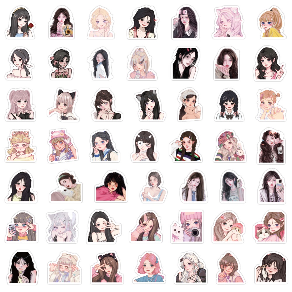 Set 100 Miếng Dán Trang Trí Mũ Bảo Hiểm / Xe Đạp Hình Trái Tim graffiti Dễ Thương