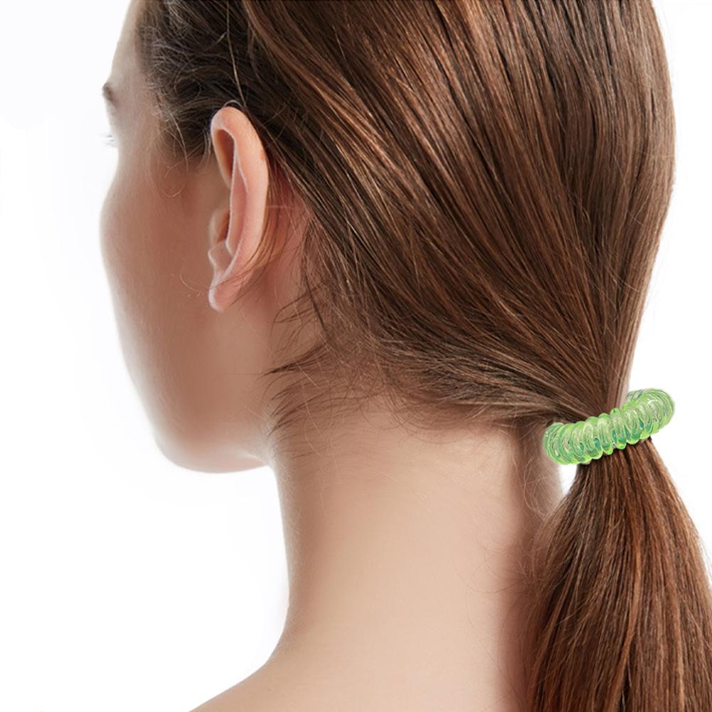 Dây Buộc Tóc Co Giãn Trong Suốt Màu gradient Phong Cách Hàn Quốc Cho Nữ q2f7