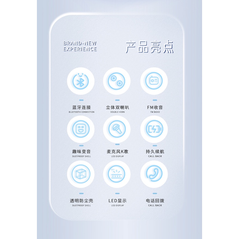 Loa Nghe Nhạc mini k-song 5 Âm Thanh Nổi bluetooth Sáng Tạo Thích Hợp Làm Quà Sinh Nhật Cho Bé Trai Gái