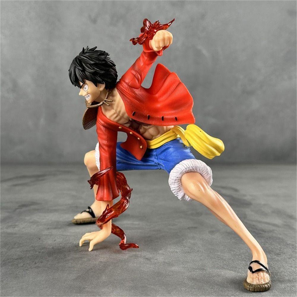 Mô Hình Nhân Vật luffy Đội Mũ Rơm Mô Hình Nhân Vật luffy 18cm Trang Trí Đáng Yêu