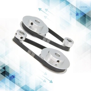 Bánh xe đồng bộ gt2 20 60 răng 8mm bằng nhôm kèm 2 dây đai chiều rộng 6mm chuyên dụng