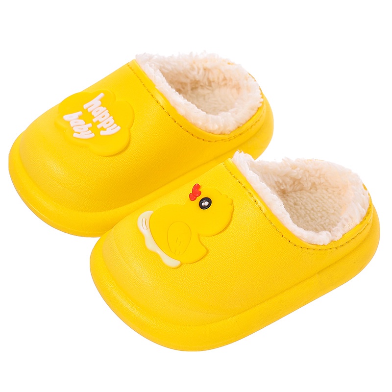 Dép Bông cotton Chống Trượt Giữ Ấm Chống Thấm Nước In Họa Tiết Hoạt Hình Dễ Thương Cho Bé Trai Và Gái