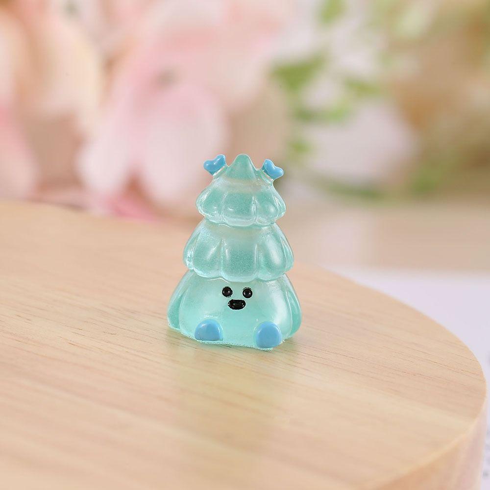 Mmluck Đồ trang trí Cây Thông Giáng Sinh Phát Sáng Bằng Nhựa resin Thủ Công Trang Trí Phong Cảnh Giáng Sinh