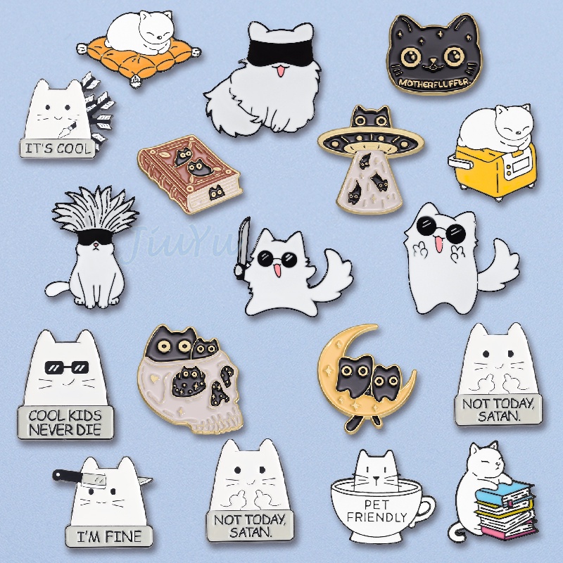 Ghim Cài Áo Hình Mèo Đang Ngủ Dễ Thương