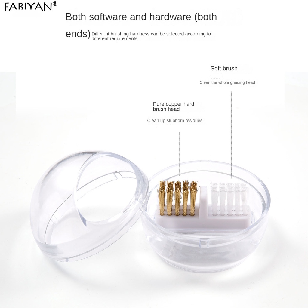 Fzc Cọ Đánh Bóng Đầu Máy Khoan Làm Sạch Móng Tay Bằng Dây Đồng Hai Chức Năng
