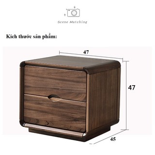 Tủ đầu giường, Tap tủ đầu giường, Tủ đầu giường chất liệu gỗ tự nhiên 100%