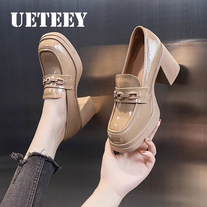 UETEEY  giày búp bê Mary Jane Lolita Đế da mềm đế êm thời trang Nhẹ nhàng Tiện lợi Hiện đại Độ bền cao Bảnh bao FLF23B0PWV 46Z231118