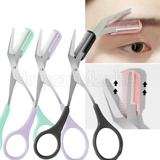 Kéo tỉa lông mày / lược chải lông mày / lược chải lông mày bằng thép không gỉ chuyên nghiệp