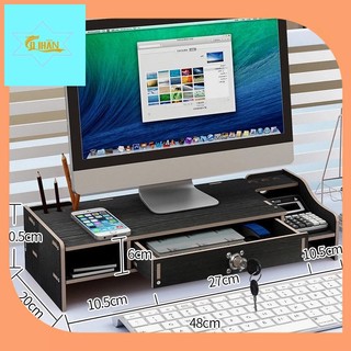 Qihan kệ nâng màn hình máy tính để bàn văn phòng tiện dụng