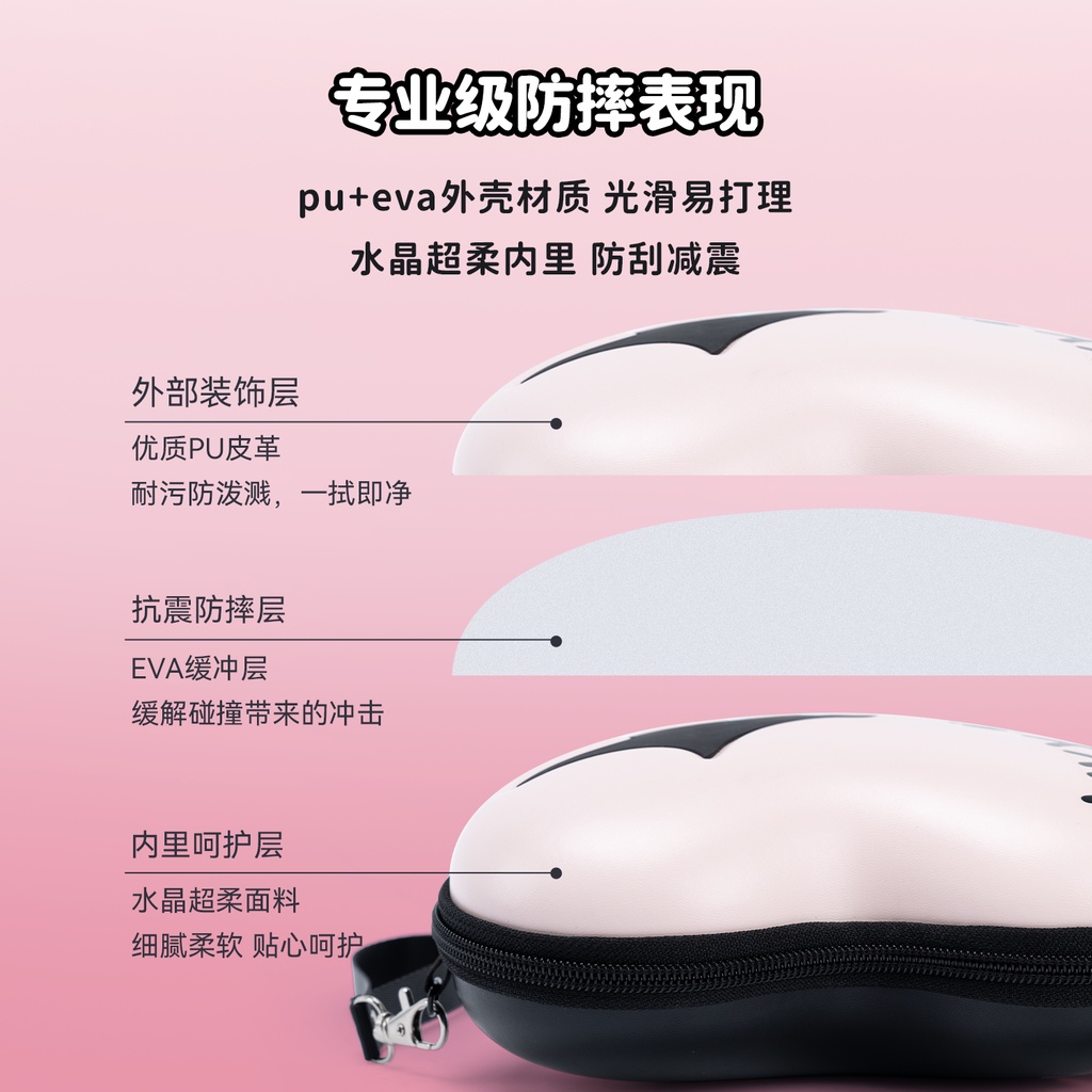 Geek Share Túi Đựng Tay Cầm Chơi Game ps4 / ps5 / switch pro / xbox Hình Đầu Lâu Màu Hồng