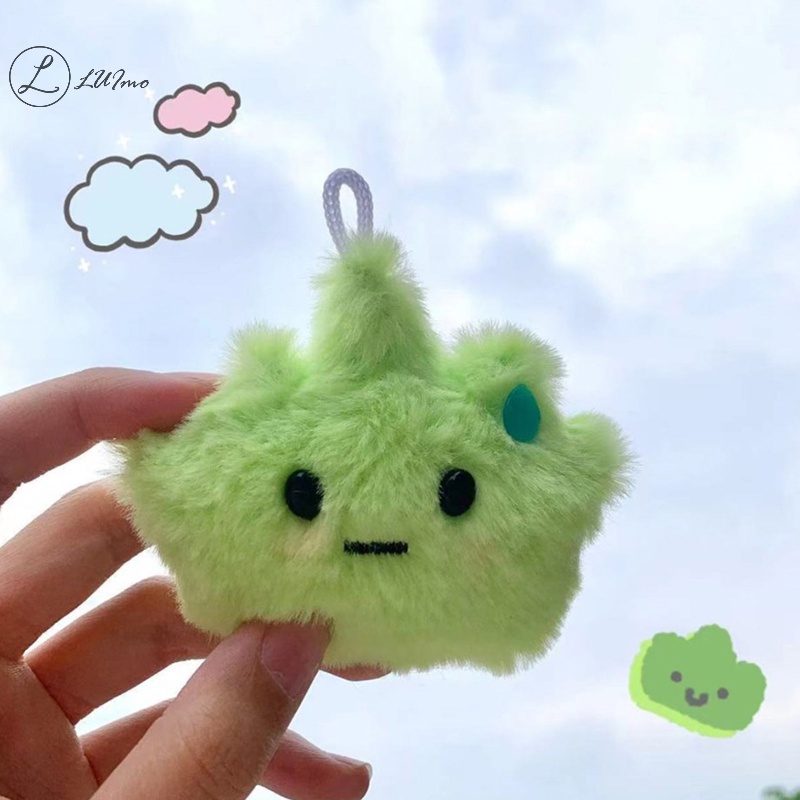 Luimo Móc Khóa Hình Cỏ Xanh Lá Nhồi Bông Dễ Thương Sáng Tạo Cho Cặp Đôi