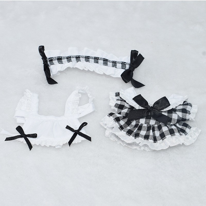 Mới Bộ Áo Liền Quần Vải cotton 15cm Cho Búp Bê