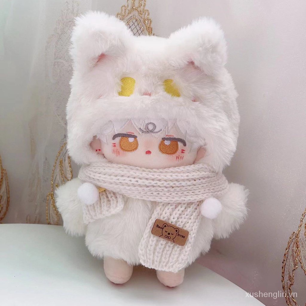 New love of light and night Qi Si Li cotton doll 20cm dress up doll velvet Fox gift doll clothes birthday gift boy