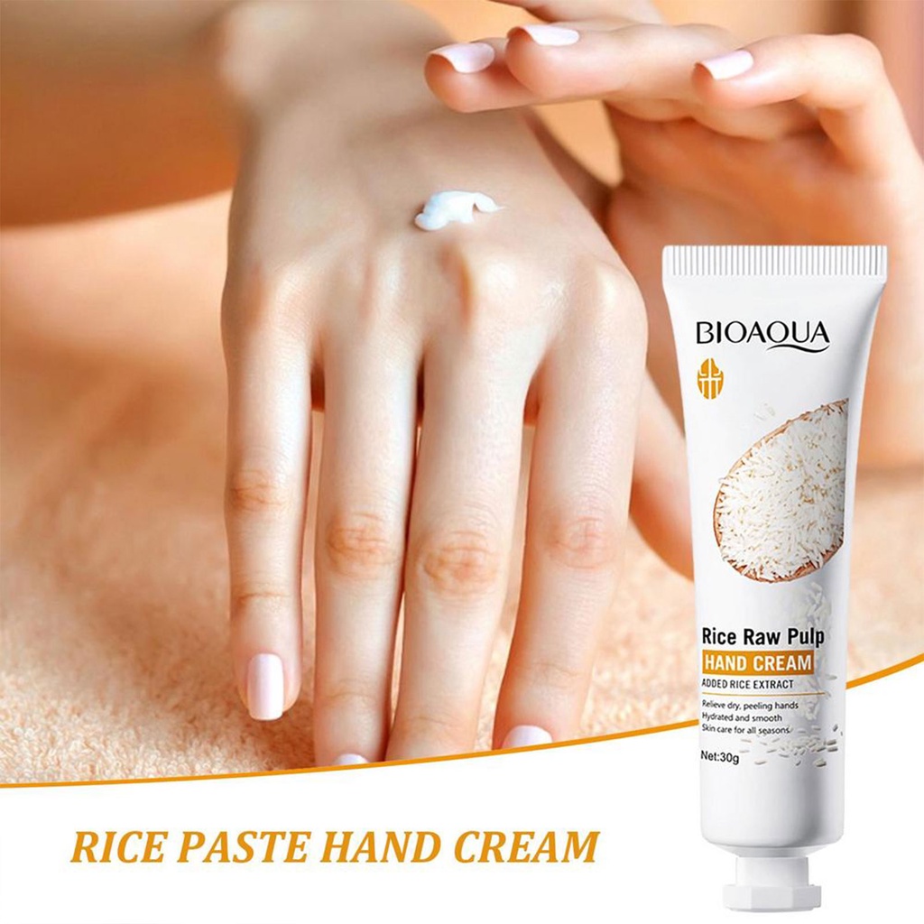 Vog Rice Hand Cream Volumizing Rejuvenating Ultra Wrinkles Nuôi dưỡng Dưỡng Ẩm Làm mới Kem chăm sóc da mặt không nhờn