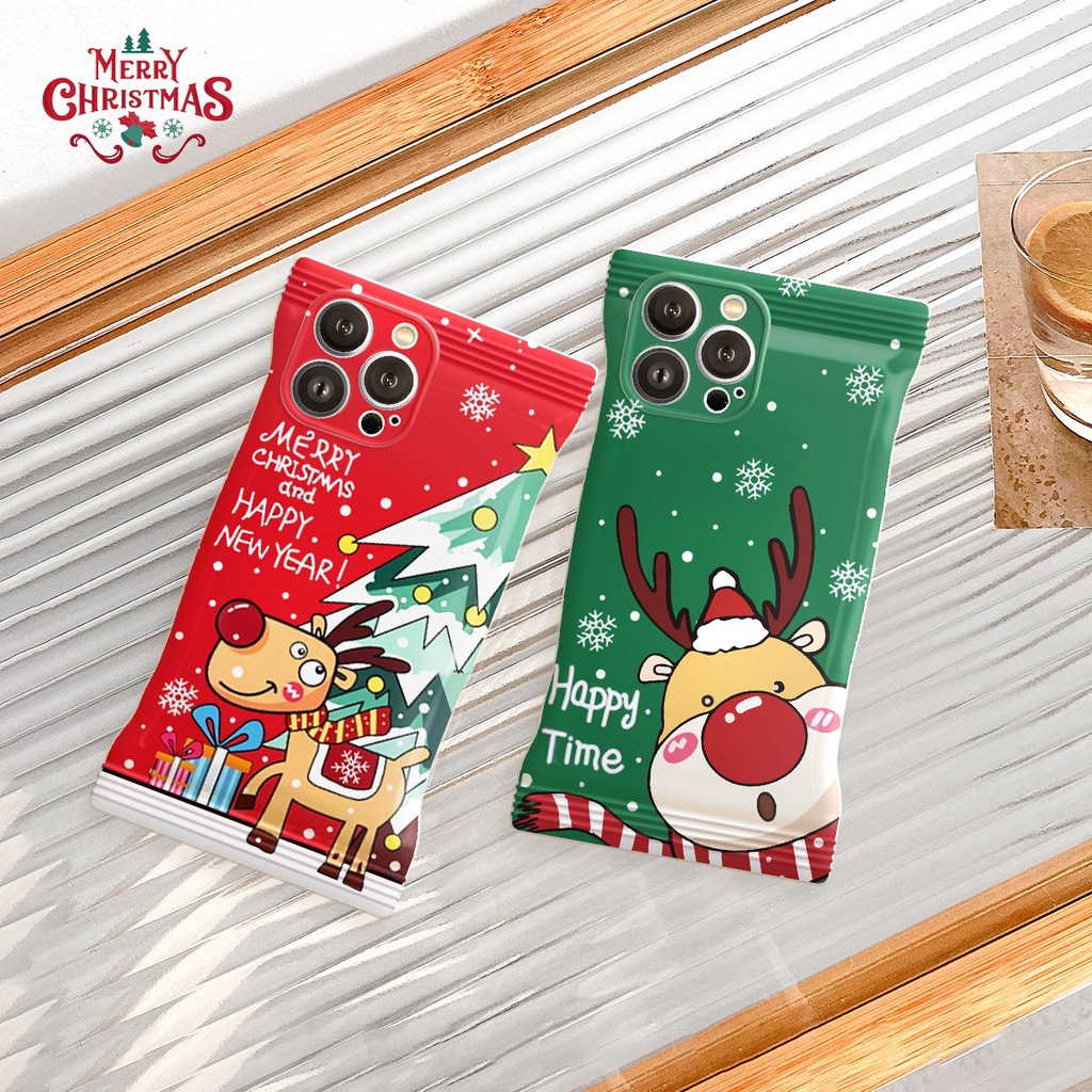 Ốp lưng iphone Tuần Lộc Giáng Sinh Hình Vỏ Kẹo 7/8/7plus/8plus/x/xsmax/Xr/11/11pro/11promax/12/12promax/13/14/pro/promax
