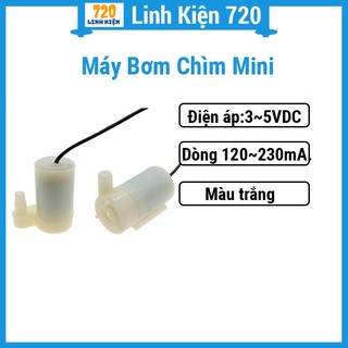 Động cơ máy bơm chìm mini 3-5vdc 1.5m ống thẳng đứng , nhỏ gọn, tiện lợi