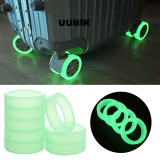 UUMIR Bộ 4 / 8 Bánh Xe Vali Bằng silicone Phát Sáng Chống Ồn